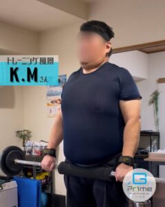 会員のトレーニング風景【K.Mさん】