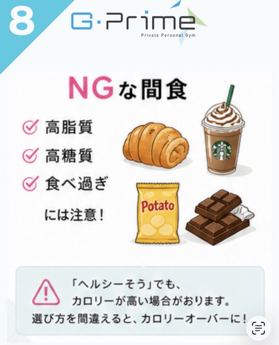 ボディメイクのポイント24「間食はむしろおすすめ?」